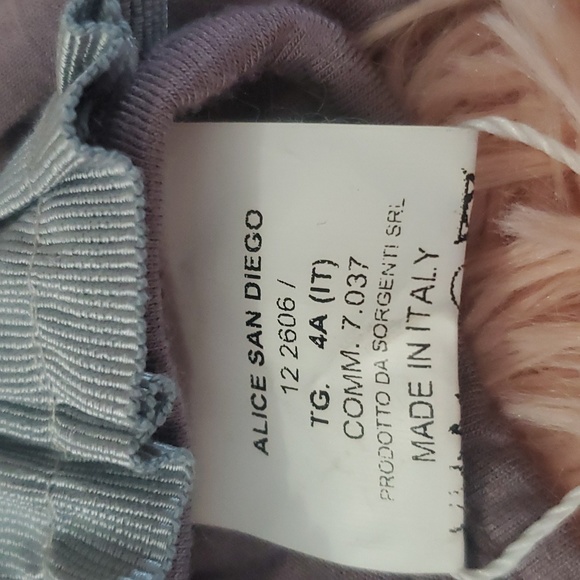 NWT Alice San Diego purple long sleeve crop jacket cardigan top tie front - Picture 4 of 7